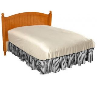 Striped Design Queen Size Bedskirt by Valerie —