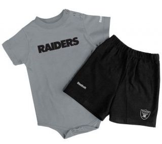 NFL Oakland Raiders Newborn 2 Piece Shorts/Onesie Set —