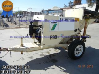 Schwing P 88 G Concrete Pump for hard rock, grout, masonry, pea gravel