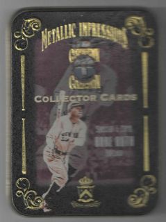  Cooperstown Collection 5 Metallic Card Babe Ruth New in Box