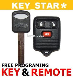 Ford 3 Button Keyless Remote Control Fob Logo Key