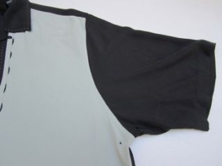  Nast Combo Black Gray Silk Short Sleeve Shirt Size XL Very Good Cond