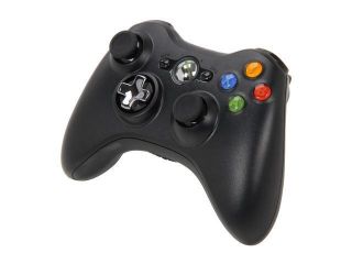 Microsoft Xbox 360 Wireless Controller with Play Charge Kit Black