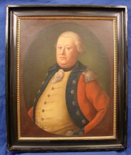 19th Century Portrait British General Cornwallis Oil