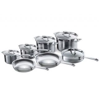 Le Creuset 12 Piece Tri Ply Stainless Steel Cookware Set   K130734