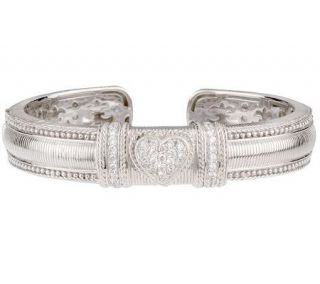 Judith Ripka Sterling 1.00 ct tw Diamonique Pave Bangle —