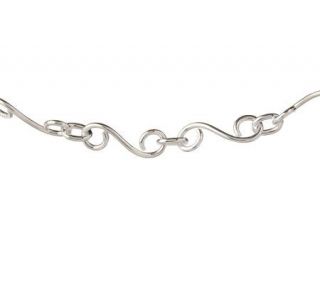 Artisan Crafted Sterling 36 S Link Design Necklace —