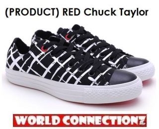 New Converse Product Red Chuck Taylor Black Low
