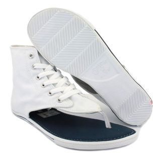 Converse All Star Sandals Ct Thong Sandal Hi Womens Laced Canvas White