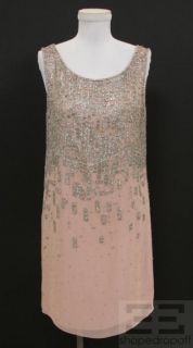Collette Dinnigan Original One of 70 Rose Silk Sequin Dress New $2000