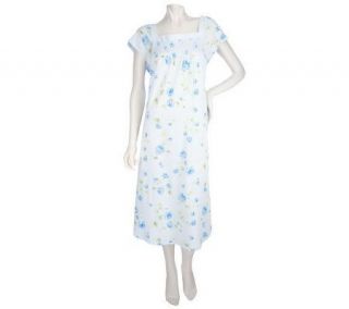 Carole Hochman Roses Flutter Sleeve Gown —