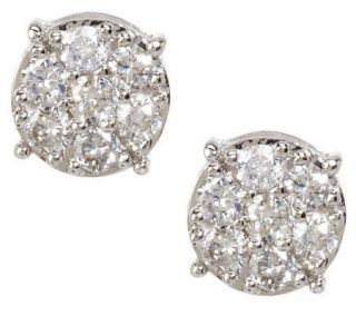 Affinity Diamond 1.00 ct tw Round Cluster Studs, 14K —