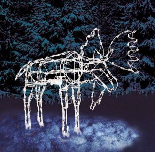 48 Animated Moose Wire Frame with 210 Lights —