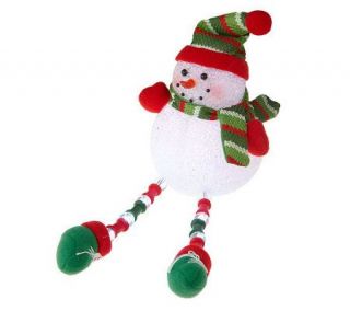 BethlehemLights BatteryOperated Snowman with Dangle Legs with Timer 
