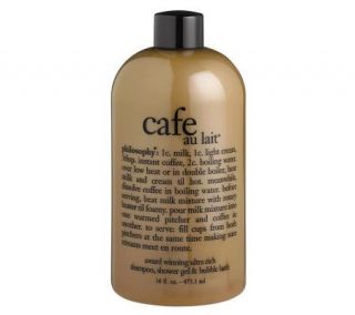 philosophy cafe au lait shampoo, shower gel & bubble bath —