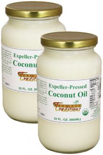  Pressed coconut oil is a healthy cooking oil with a mild taste