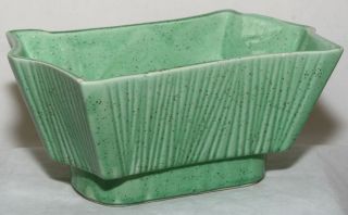 Vintage Cookson Pottery CP 9208 Green Ceramic Planter
