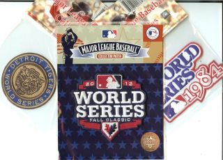 1968 + 1984 + 2012 Detroit Tigers World Series 3 Patch Combo 100%