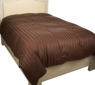 Northern Nights Full 400TC 550FP Down Comforter w/Woven Stripe