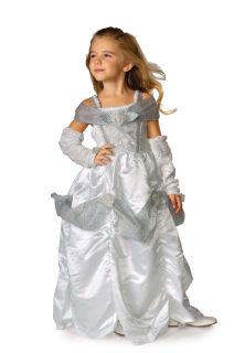 Snow Queen Kids Large Costume  Princess Fairytale Dress  Halloween