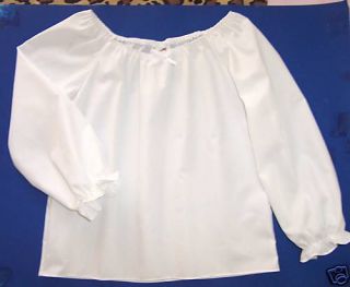 New Girl 12 Month White Poly Cotton Peasant Blouse Top