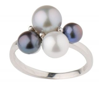 Honora Cultured FreshwaterPearl Multi color Sterling Ring —