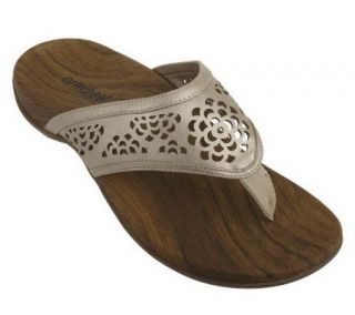 Orthaheel Allegre Orthotic Thong Sandals with Cut Out Detail   A214269
