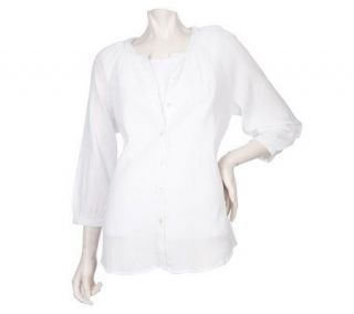 Shirts   Blouses & Tops, Etc.   Fashion   Whites Off Whites   Denim 