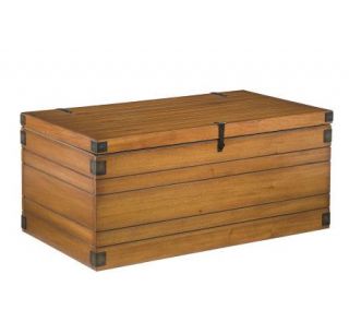 Home Styles Large Wooden Planked Storage Chest —