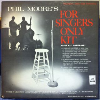 PHIL MOORE cool jazz n rhythm vol III for singings only LP Mint  VEE