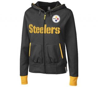 NFL Pittsburgh Steelers Womens Plus Size ChantHooded Fleece
