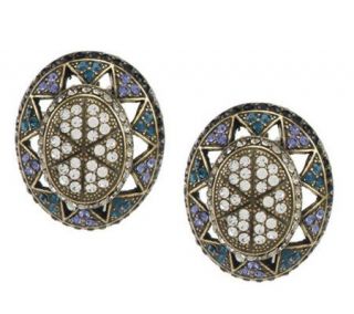 Joan Rivers Crystal Opulence Clip Earrings —