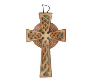 Ballymorris Pottery Celtic Cross or Claddagh Wall Plaque —