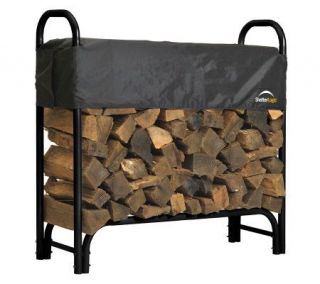 ShelterLogic 4 Firewood Rack with Adjustable Cover —
