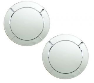 ChargeIt by Jay Mirror Round Chargers   Set of2   K297246