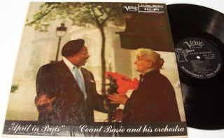 Count Basie ORCH LP April in Paris Verve Clef Series