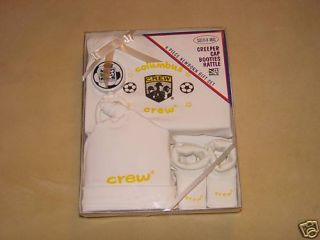 Soccer Columbus Crew 4 Piece Baby Gift Set MLS NIP