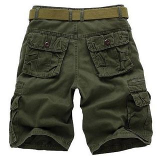 Mens Summer Casual Combat Pocket Sports Cargo Shorts Utility Cotton 5