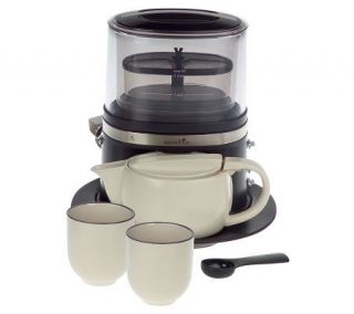 Zarafina Tea Brewing Machine with Teapot, Serving Tray & 2 Cups