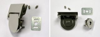  38mmx45mm NICKEL Magnetic purse snap locks, magnetic bag closures