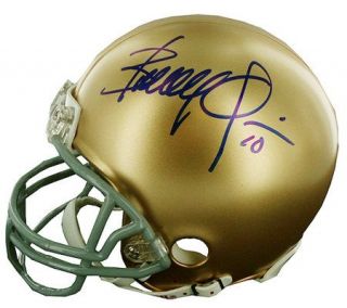 Brady Quinn Notre Dame Signed Replica Mini Helmet —