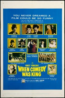 When Comedy Was King U.S. One Sheet Movie Poster
