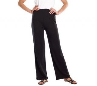 Isaac Mizrahi Live Relaxed Wide Leg Pull On Pants —