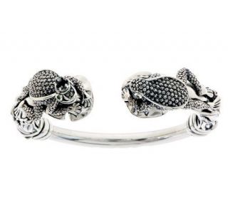 Barry Cord Sterling Average Toad Hinged Cuff —