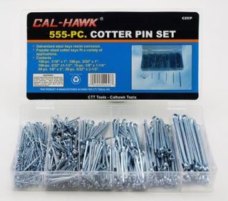 555pc Cotter Pin Assortment Kit Hardware Pins New
