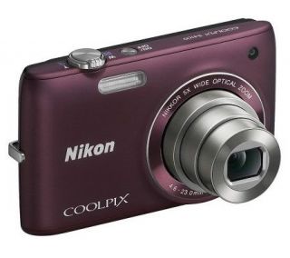 Nikon Coolpix S4100 14MP Digital Camera w/ 8GBSD Card & Case