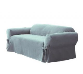 Sure Fit Soft Suede Box Cushion Love Seat Slipcover   H142448