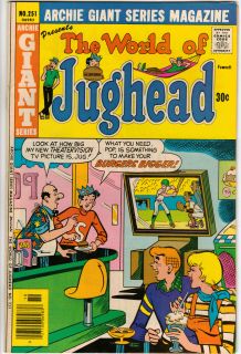  Archie Giant Series The World of Jughead Comic Books 1975 1976