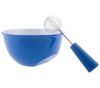 Prepology Bouncy Egg Whisk with 3qt. Angled Bowl —