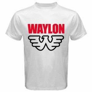 Hot New Waylon Jennings Logo Symbol Country Music T Shirt Size s M L